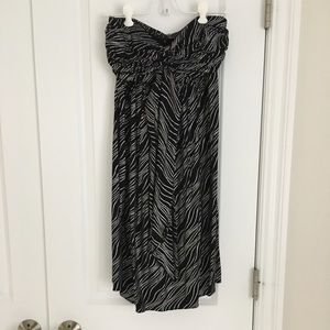EXPRESS black and silver dress